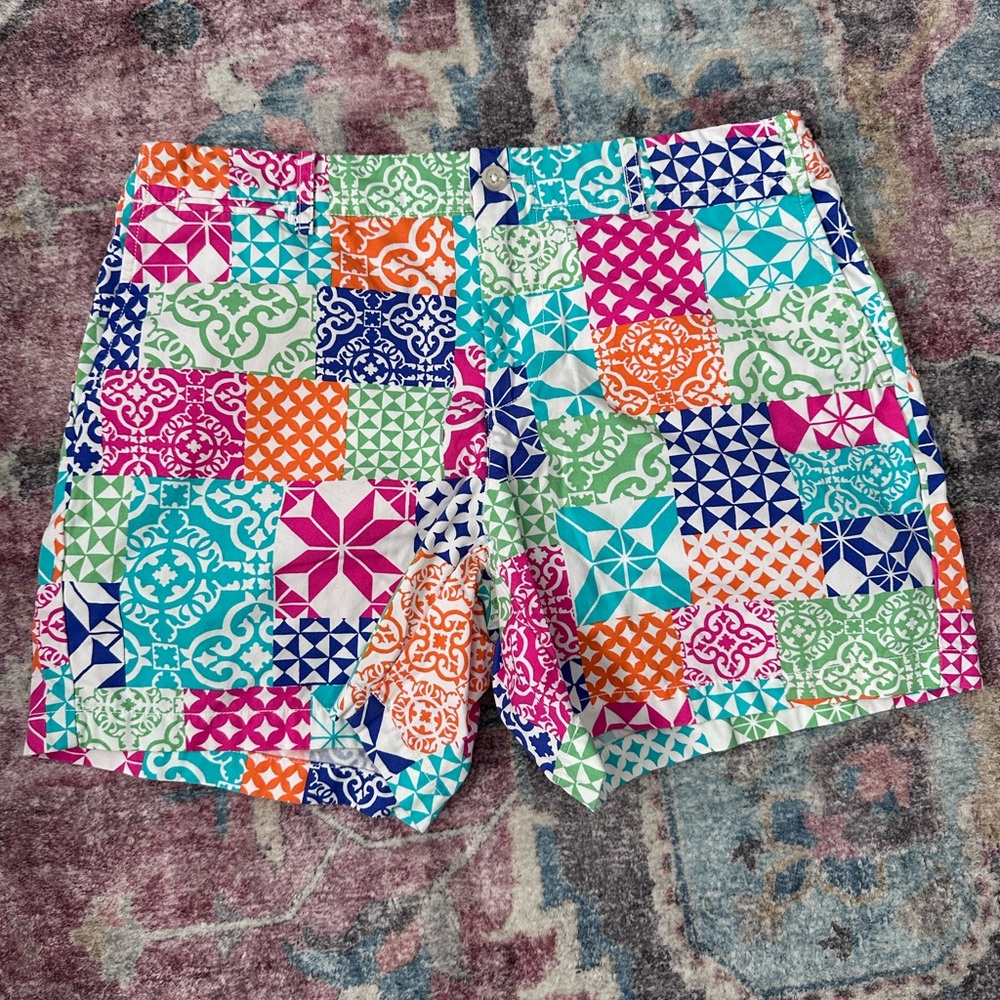 Polo by Ralph Lauren Multicolor Patchwork Print Women's Shorts